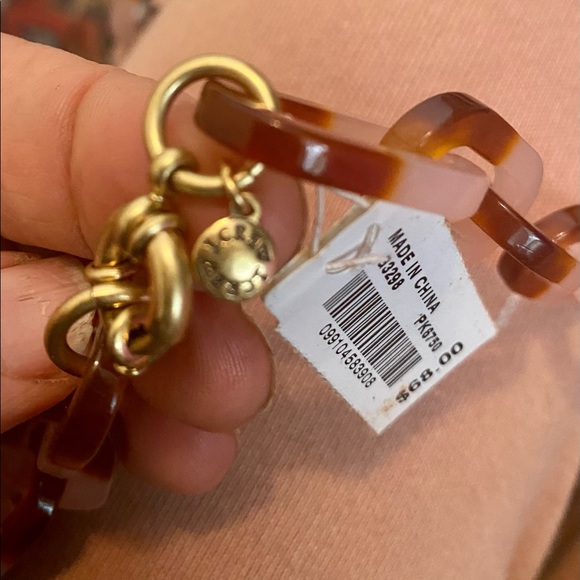 Vintage J.Crew necklace 2 tone acrylic NWT - Picture 4 of 4